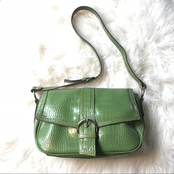 Vintage Handbags - Vintage Liz Claiborne Croco Bag